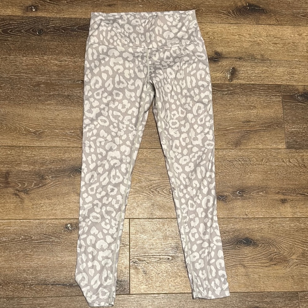 SHEIN gray‎ leopard leggings XL